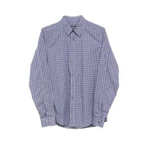 Gucci Men's Slim Fit Gingham Check Dress Shirt Tom Ford Era Blue White Size 42/L